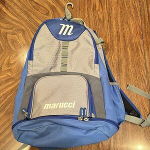 Marucci F5 Backpack Grey & Blue Softball Baseball Equipment Bag